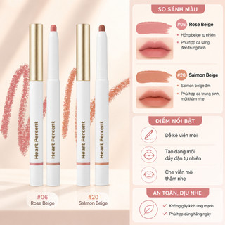 Chì Kẻ Môi Heart Percent Dote On Mood Lip Pencil Tạo Viền Môi Tự Nhiên Dễ Tán Màu