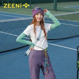 ZEENi áo nữ coolmate quần áo áo thể thao đồ thể thao Áo thun dài tay kẻ sọc dành cho nữ Thể thao ngoài trời thời