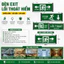 Đèn Exit 2 Mặt Chỉ Dẫn Thoát Hiểm Các Hướng Hàng Cao Cấp, Thiết Bị PCCC