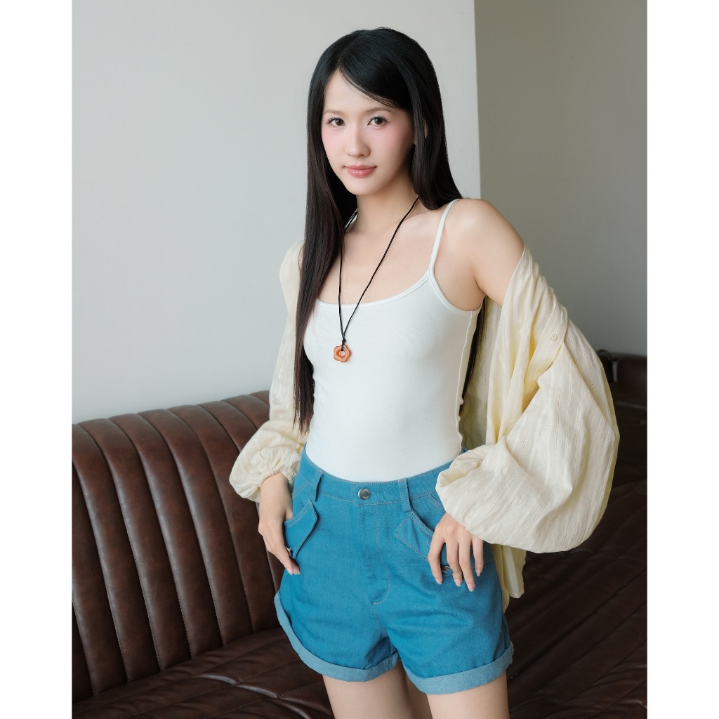 SECODEE Áo Hai Dây Mảnh Nữ Basic Thun Trơn FOMIN Áo Ôm Body Co Giãn Mềm Mại Mùa Hè FSBA2605067