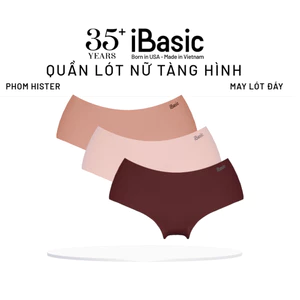 Combo 3 Quần lót nữ su không đường may iBasic phom hipster free cut PANW179