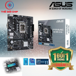 Mainboard Asus Prime  H610M-K D4 mATX / LGA 1700 / DDR4 |  Bảo Hành 36 tháng bởi nhà cung cấp