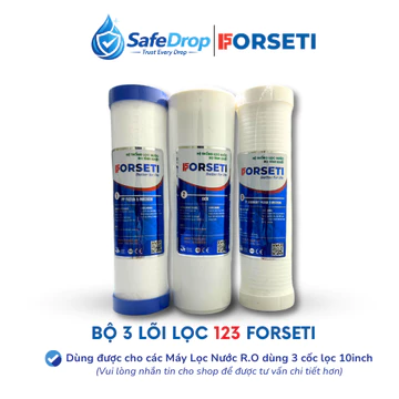 Bộ Lọc Nước 123 Forseti 10 inch Siêu Chất Lượng Dùng Cho Máy Lọc Nước Dùng Cốc Lọc Thông Thường