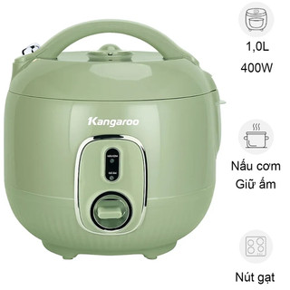 Nồi cơm điện 1L Kangaroo KGRC10M1-Chính hãng 100% trưng bày -1 lít, Số người ăn 2 - 3 người