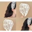 Bờm tóc voan ren phối lưới hoa phong cách tiểu thư ngọt ngào, Cài tóc thêu hoa thắt nơ nữ tính phụ kiện chụp ảnh