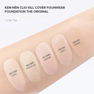 Kem Nền Clio Kill Cover Founwear Foundation The Original SPF30 PA+++  Che Khuyết Điểm Kiềm Dầu 38g