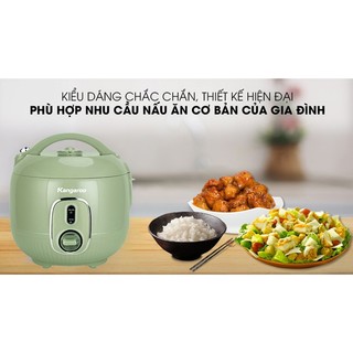 Nồi cơm điện 1L Kangaroo KGRC10M1-Chính hãng 100% trưng bày -1 lít, Số người ăn 2 - 3 người