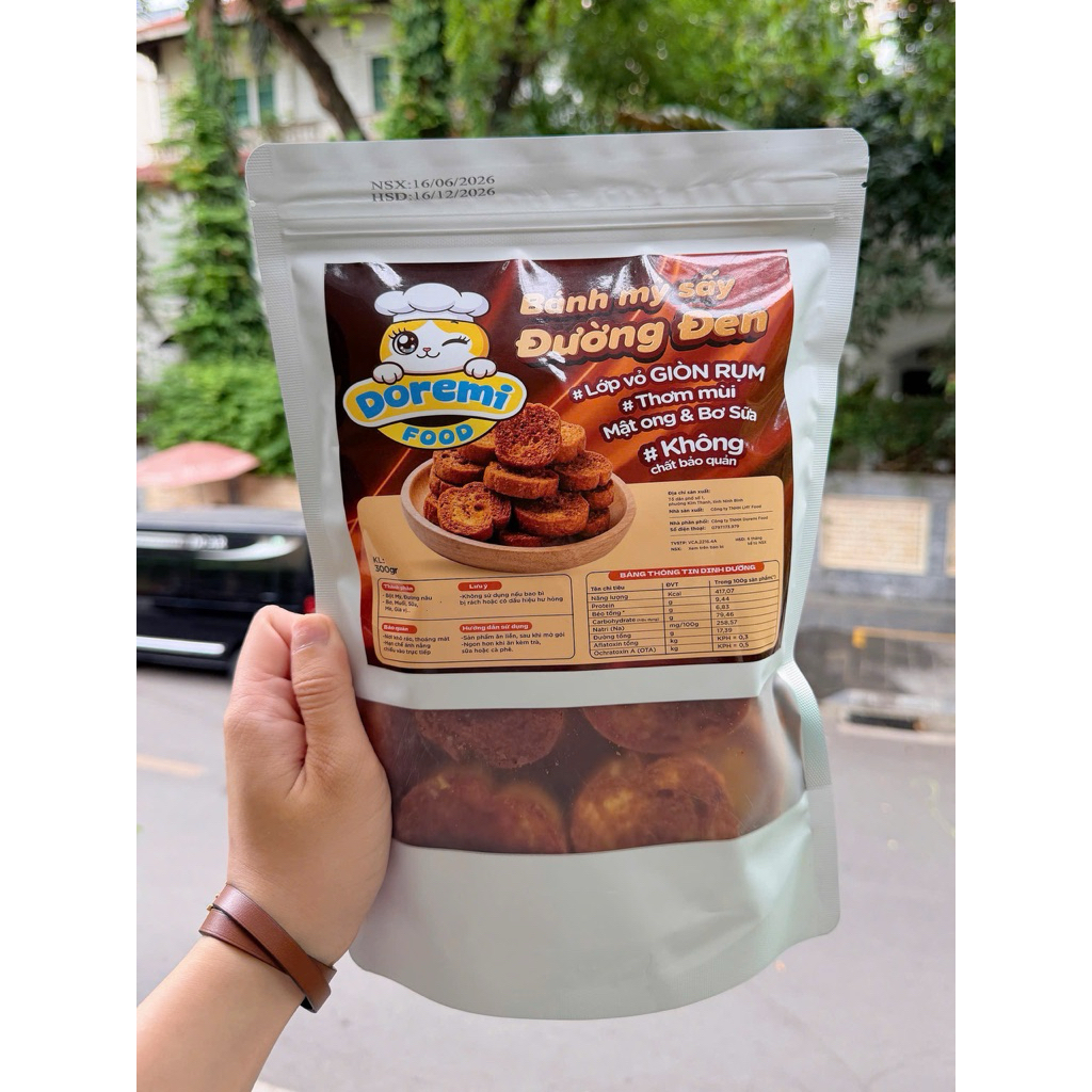 Bánh mỳ sấy giòn Đường Đen Doremi Food ✨✨
