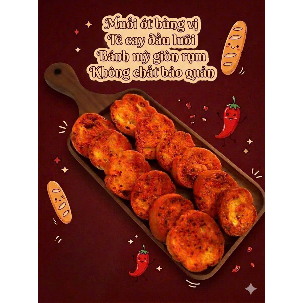 Bánh mỳ sấy vị Muối Ớt Doremi Food 🌟✨🌟✨
