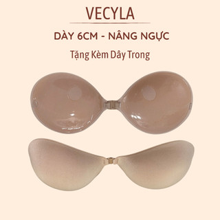 ÁO DÁN NGỰC VECYLA ÁO SILICON ĐỆM DÀY 6CM P41 TẠO KHE NÂNG NGỰC HOÀN HẢO TẶNG KÈM DÂY TRONG