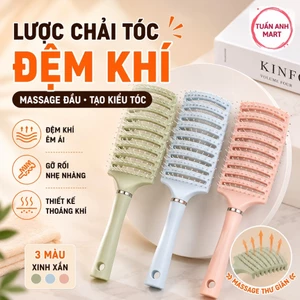 Combo 3 cái Lược chải tóc ĐỆM KHÍ massage đầu tạo kiểu tóc G12