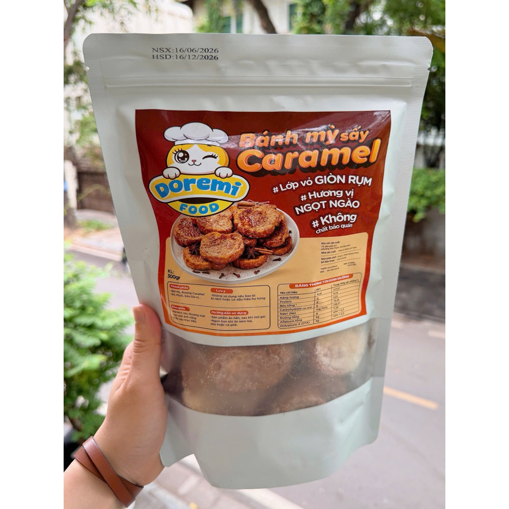 Bánh mỳ sấy giòn Caramen Cafe Doremi Food 🌟🌟