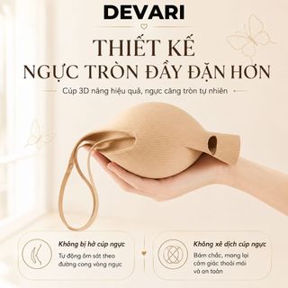 Áo ngực nữ su đúc cao cấp thoáng khí đệm dày nâng quả tạo khe lỗ thông hơi thoáng khí DEVARI A1289