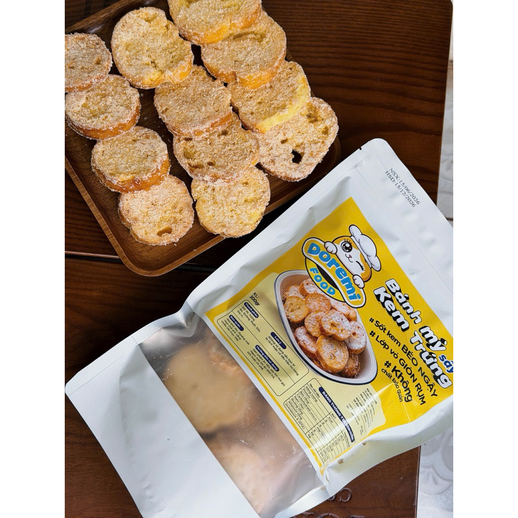 Bánh mỳ sấy giòn vị Kem trứng Doremi Food 🌟✨🌟