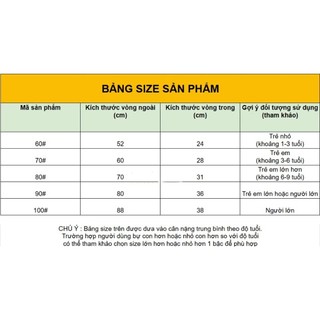 Phao Bơi Hình Tròn Bơm Hơi Cao Cấp,PVC An Toàn,Gọn Nhẹ, Đa Dạng Kích Thước Cho Trẻ Em Và Người Lớn