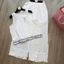 Set bộ đũi trắng GUMIN thiết kế sát nách thêu viền sang chảnh, Set đồ nữ mặc nhà đi biển nhẹ nhàng thanh lịch