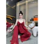 Pizama 2 dây quần dài nơ quần viền ren