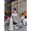 Pizama 2 dây quần dài nơ quần viền ren