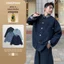 Áo Khoác Jean Cổ Caro DINOMAN Jean Wash Form Rộng Unisex Phong Cách Trẻ Trung Hiện Đại SM029