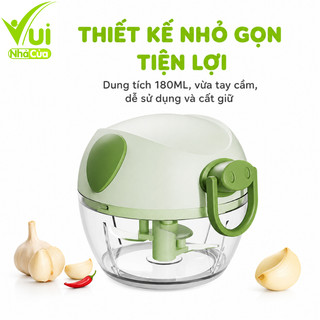 Máy Xay Tỏi Ớt Mini Cầm Tay Có Dây Rút Con Lợn GD138 - Máy Xay Tỏi Ớt, Thực Phẩm Mini Cầm Tay