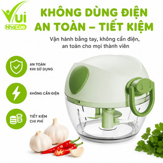 Máy Xay Tỏi Ớt Mini Cầm Tay Có Dây Rút Con Lợn GD138 - Máy Xay Tỏi Ớt, Thực Phẩm Mini Cầm Tay