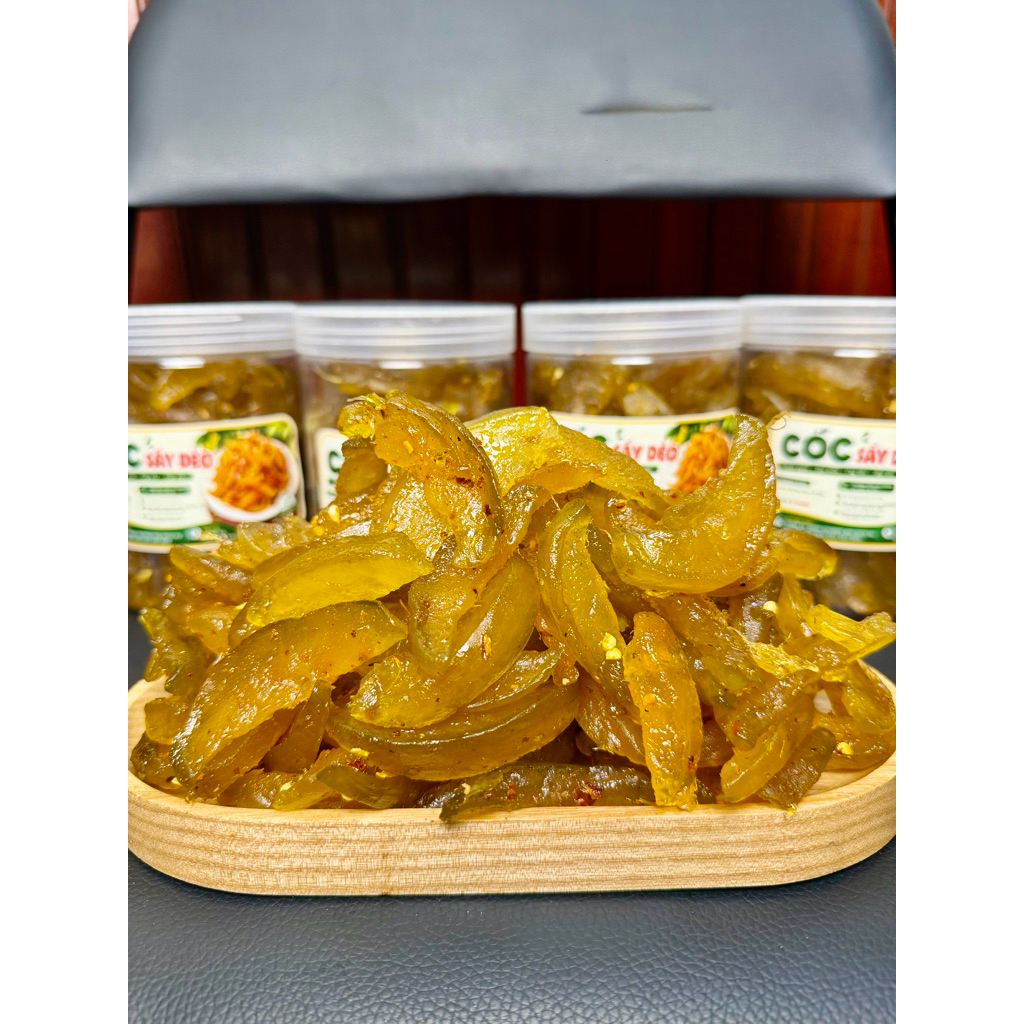 Hộp 500gr Cóc Sấy Dẻo - Dẻo Ngon Thơm - (Tặng Muối Chấm)