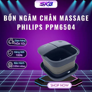 Bồn ngâm chân massage Philips PPM6504 | Massage chườm nóng - Bảo Hành 24 Tháng