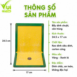 Keo Bẫy Chuột Côn Trùng Siêu Dính Không Độc Hại GD214 - Bẫy Dính Chuột Và Côn Trùng Giữ Chặt
