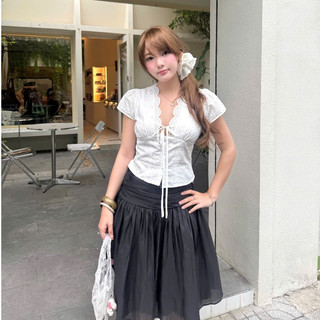 NAVIE - Áo kiểu boi thêu MOLLY thời trang nữ