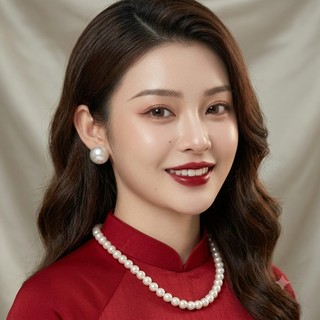 [ DAISYN ] N737 chuỗi hạt ngọc mang áo dài dây chuyền ngọc khoá không gỉ dây đơn ngọc nhân tạo