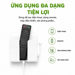 Giá Cài Sạc Điện Thoại Dán Tường Đa Năng GD327 - Giá Đỡ Điện Thoại Dán Tường Chịu Lực Tốt