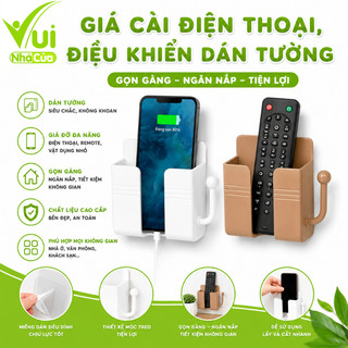 Giá Cài Sạc Điện Thoại Dán Tường Đa Năng GD327 - Giá Đỡ Điện Thoại Dán Tường Chịu Lực Tốt