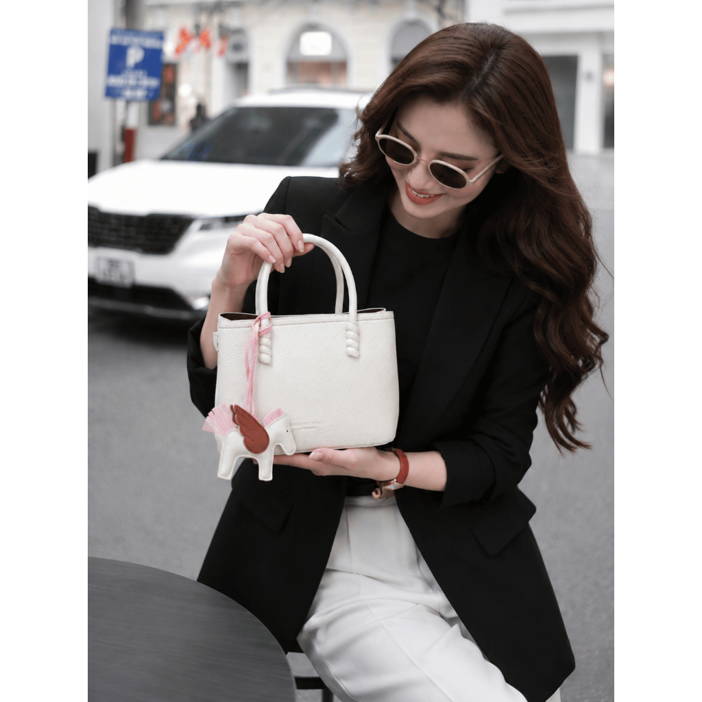 [VOUCHER 100K+TẶNG CHARM NGỰA] Túi Xách Nữ Công Sở CHOÉ Da PU Cao Cấp Hai Quai Form Cứng Thanh Lịch Đi Làm 1027