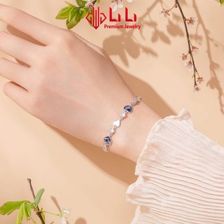 Lắc tay bạc nữ LiLi S925 đính đá CZ cao cấp hình trái tim Heart Of The Sea LILI_427425
