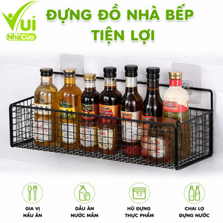 Kệ Lưới Dán Tường Đựng Đồ Bằng Thép Không Gỉ GD190 - Kệ Lưới Thép Chữ Nhật Tĩnh Điện Không Gỉ