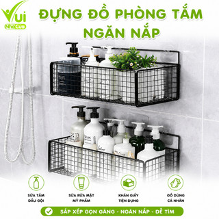 Kệ Lưới Dán Tường Đựng Đồ Bằng Thép Không Gỉ GD190 - Kệ Lưới Thép Chữ Nhật Tĩnh Điện Không Gỉ