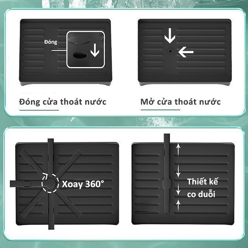Kệ Bát Đĩa 2 Tầng Thép Carbon, Kèm Khay Hứng Nước, Lắp Đặt Dễ Dàng, Tiết Kiệm Không Gian Bếp