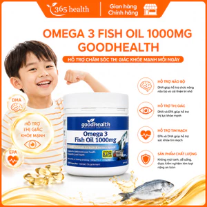 Viên uống Omega 3 Fish Oil 1000mg Good Health giúp phát triển não bộ, tốt cho mắt và tim mạch (150 viên)