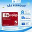 Sắt Hữu Cơ Ferrolip Hộp 20 Gói Vị Chanh Bổ Sung Sắt Cho Mẹ Bầu, Không Tanh, Không Táo Bón