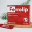 Sắt Hữu Cơ Ferrolip Hộp 20 Gói Vị Chanh Bổ Sung Sắt Cho Mẹ Bầu, Không Tanh, Không Táo Bón