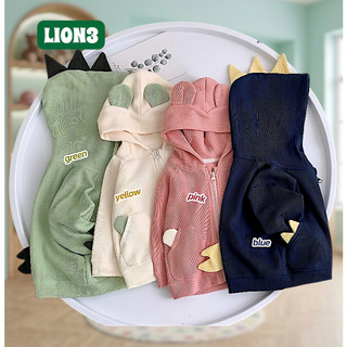 K3-ÁO KHOÁC KHỦNG LONG LION3 DỄ THƯƠNG CHẤT LIỆU TĂM TỔ ONG CHO BÉ 8-18KG