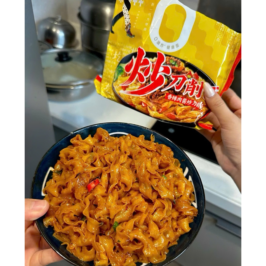 10 gói mì dao cắt Sơn tây chiên 0 dầu