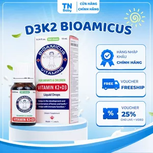 BioAmicus Vitamin D3K2 Hỗ Trợ Phát Triển Xương Răng Của Trẻ