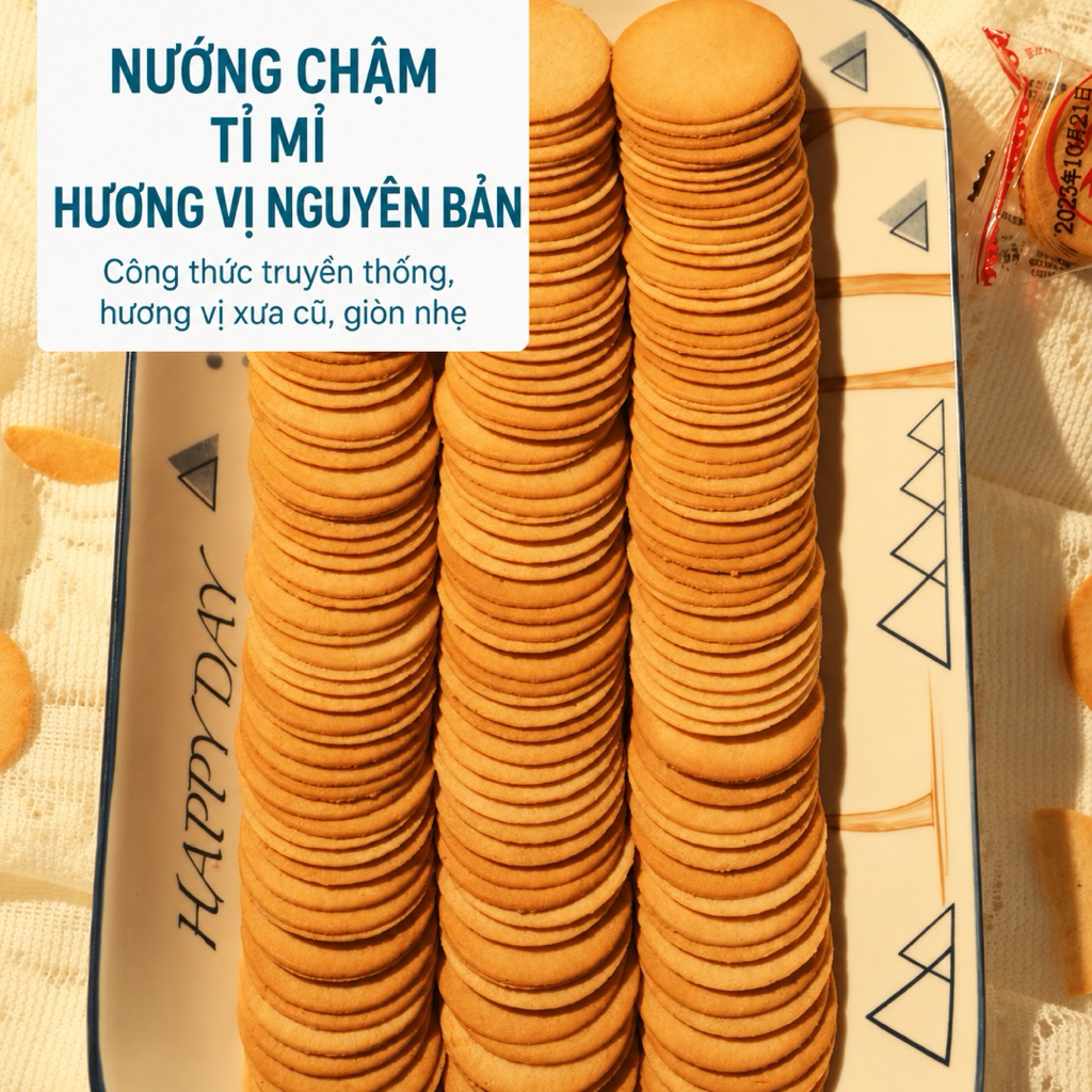 [Thùng 5kg] bánh quy đồng tiền thơm ngon