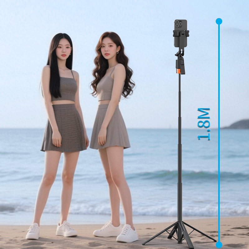 Q13 AI theo dõi khuôn mặt Photo Stick Với điều khiển từ xa Bluetooth gậy quay video cho điện thoại tripod