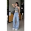 Quà Tặng Kèm Khi Mua Quần Jean Nữ Ống Suông Rộng, Quần Bò Ống Rộng Chất Jean Mềm Minstyle 170