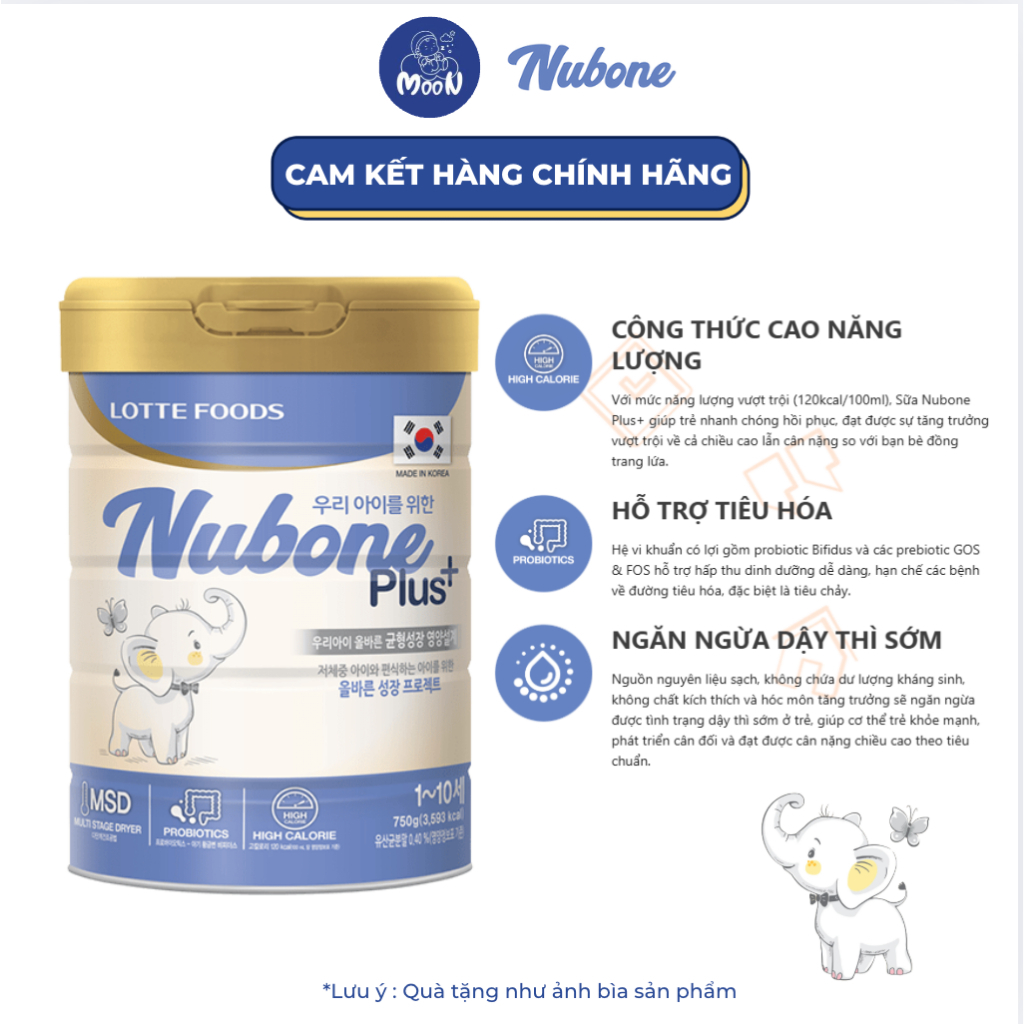 Sữa Công Thức Nubone Step 1 2  750g, Hỗ Trợ Hệ Tiêu Hóa Khoẻ Mạnh Cho Bé - TN Baby