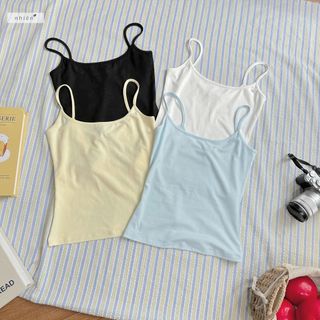 𝐒𝐨𝐝𝐚 𝐓𝐨𝐩 - Áo 2 dây nữ chất thun cotton co dãn thoáng mát nhien.official NAT00035