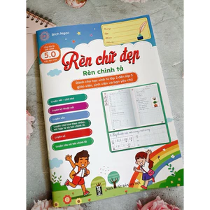 Vở Rèn chữ đẹp, rèn chính tả chi tiết theo từng nhóm chữ, theo câu, theo bài