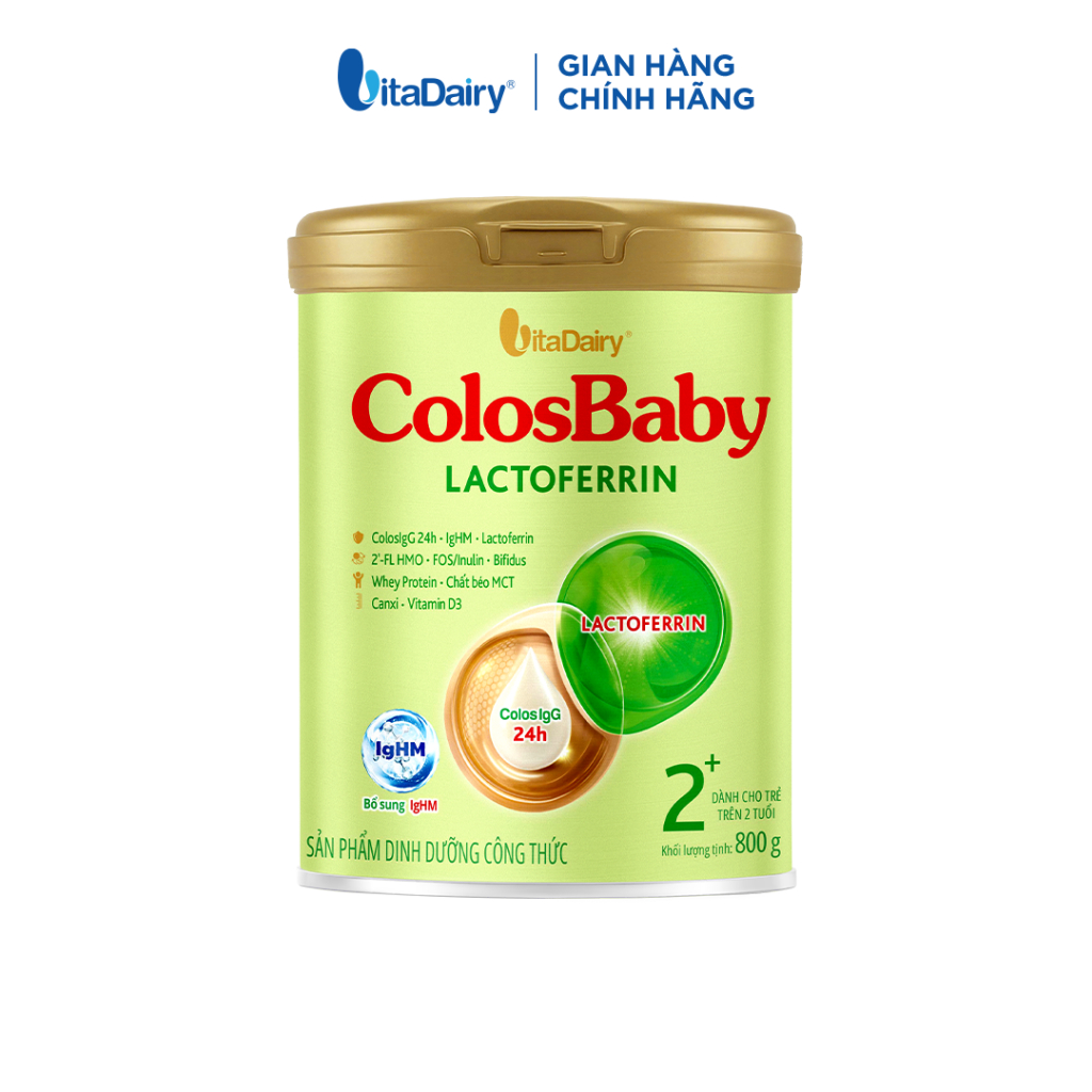 Sữa ColosBaby Lactoferrin 800g Giúp Tăng Đề Kháng Cho Bé, IgG Lactoferrin Hỗ Trợ Tiêu Hóa